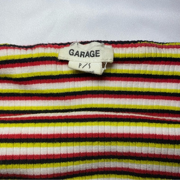 Colourful Striped Ribbed Tube Top - Picture 3 of 3